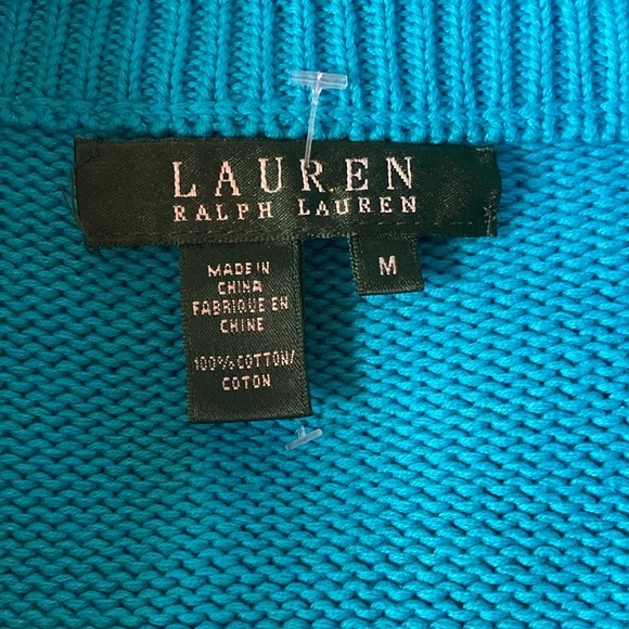 Ralph Lauren button up sweater size medium. - Picture 7 of 8